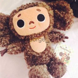 Gevulde Pluche Dieren leuke cheburashka knuffel grote ogen aap met kleding zachte pop Rusland Anime baby kids slaap sussen pop speelgoed voor kinderen J230628