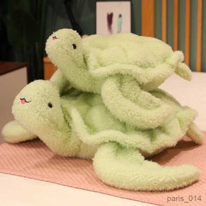 Animales de peluche de peluche Linda tortuga verde juguete de peluche Animal de peluche Tortuga marina Peluches Muñecas Juguetes suaves para niños Regalos para niños Niña