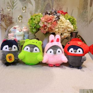 Animaux en peluche en peluche mignon Penguin 20cm Doll New Scratchy Toy Company Night Stall Gift Gift 8 pouces 7 pouces Charif de Noël Drop de Otjig