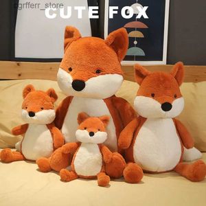 Animaux en peluche en peluche Cute Planchez Fox Toy Oreiller 35cm 50cm 70cm 90cm Grand remplissage Animal Fox Soft Doll Childrens Toy Birthday Gift240327