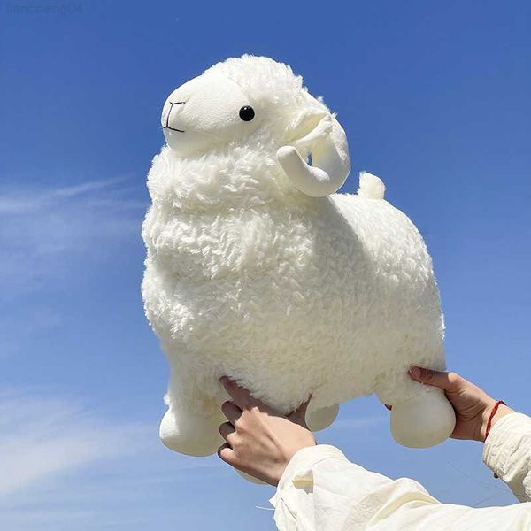 Animaux en peluche peluche mouton mignon peluche anime poupée grande poupée mouton poupée fille chèvre cadeau de Noël fille agneau L230707