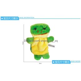 Animaux en peluche en peluche même mini-doigt animal bébé p jouet marionnettes parlant accessoires 10 groupe plus toys cadeaux