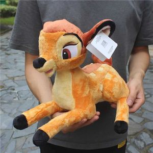 Gevulde pluche dieren gratis levering van 35 cm originele cartoon herten bambi knuffel dierenspeelgoed verjaardagscadeau d240520