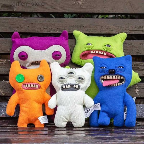 Animales de lujo rellenos fuggler Funny feo Monster Plush Toy Toothed Monster Anime Figura Bigtooth Monster Kawaii Doll Room Ornament Cute Halloween Gift240327