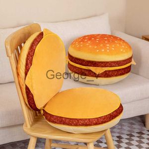 Gevulde Pluche Dieren Grappig 1 st 40 cm Mooie Simualtion Pluche Voedsel Brood Toast Hamburger Kussen Gevuld Voedsel Speelgoed Thuis Sofa Vloer Kussen J230628