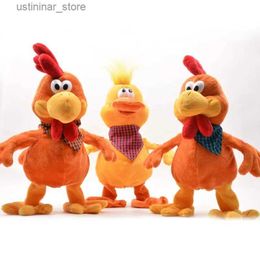 Animaux en peluche en peluche drôles fous danse chant poupée coq de canard grenouille électrique poulet musical jouet en peluche charmant coq toys bruyants pour enfants l47