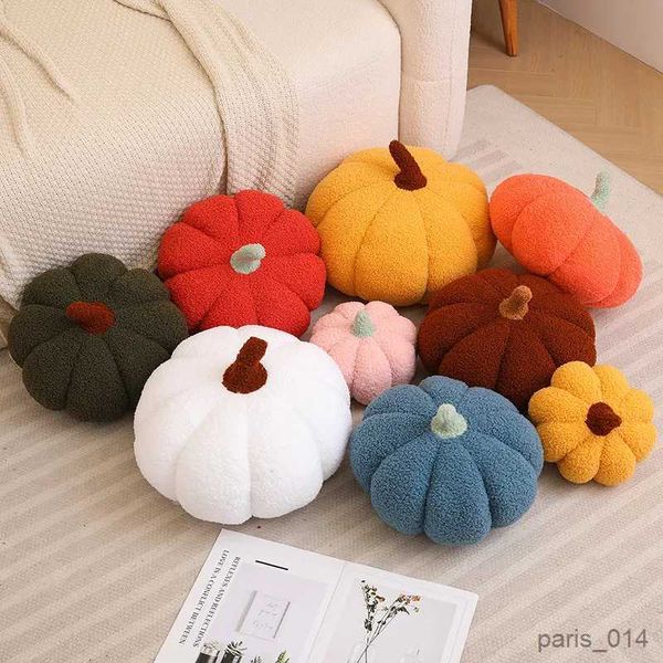 Animales de peluche divertidos de calabaza, cojín creativo para sofá con forma especial, decoración, juguetes de peluche bonitos para niños