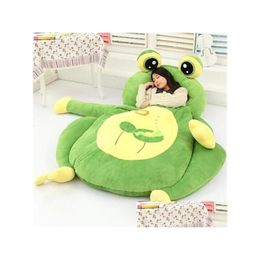 Animaux en peluche drôle très mignon dessin animé sac de couchage doux animal grenouille singe ours chat lit tapis tatami canapé tapis Beag jouet enfants G Ot89F