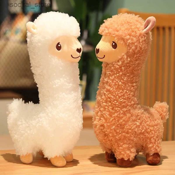Animaux en peluche en peluche Furry en peluche Lama alpaga peluche jouet bourre en peluche en peluche réelle alpaca mouton étreint