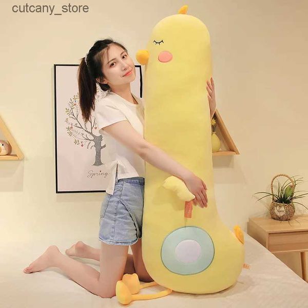 Animales de peluche de peluche Pato gigante Novio suave Almohada larga de septiembre Juguetes de peluche de animales de peluche para niños Niña Regalo para niños Regalo de Navidad de dibujos animados L240322