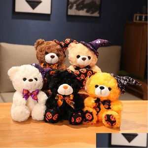 Knuffels van pluche Halloween-teddybeer Pluche pop Cadeau Comfort Speelgoed Speelgoed Geschenken Knuffels van pluche Dh9Px