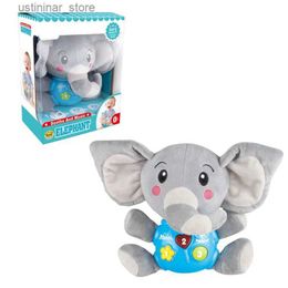 Animales peluche rellenos de alta calidad NUEVOS NUEVOS Toyos de confort para bebés y niños pequeños Rabbits S Electric Lights Music Baby Sleeping Plush Molls L47