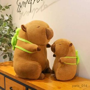 Gevulde pluche dieren Hot 25cm Kapibala Capybara Plush Toy Internet Celebrity Capybara Jun Doll Ugly Cute Doll Guinea Pig Doll Boys Girls Anime Kaii