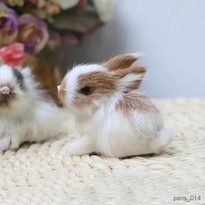 Animales de peluche de gran oferta, muñeco de Animal de simulación encantador, conejo de peluche para dormir, juguete de peluche para niños, decoración de regalo