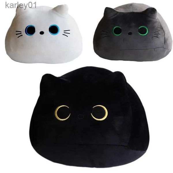 Peluches de peluche Kaii Black Cat Aproximadamente 8 cm Almohada Muñeca Juguetes Lindos regalos de alta calidad para niños Niñas Amigos Decorar Niños YQ240218