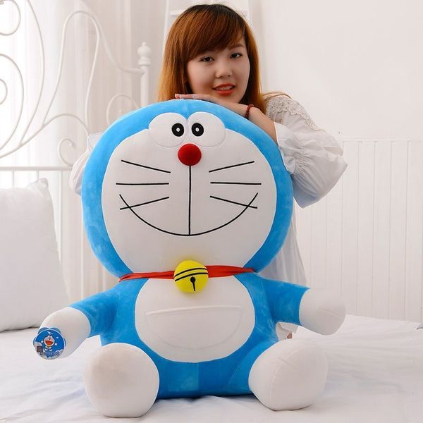 Animaux en peluche Kawaii 19 pouces/26 pouces géant japonais Doraemon Comics poupée en peluche douce chat souriant rempli Animal dessin animé jouet pour cadeau d'anniversaire pour enfants 230619