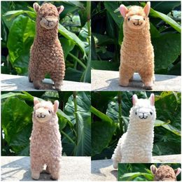 Animales de peluche de peluche Kawaii Alpaca Toys 23Cm Arpakasso Llama Animal Dolls Juguete japonés Niños Niños Cumpleaños Regalo de Navidad 261 Dhwth