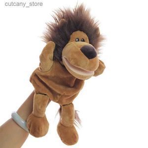 Animaux en peluche Kawaii Peluche forêt Animal marionnette à main jouets en peluche bébé semblant raconter des histoires pour enfants Lion Turt Ephant chien Panda cadeaux L240320