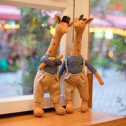 Gevulde Pluche Dieren Kawaii Speelgoed Voor Kinderen Schattige Herten Pop Mooie Giraffe Kinderen Meisjes Baby Sussen Home Decor 230217 240307