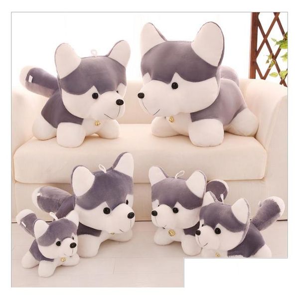 Peluches de peluche Animales Juguetes para niños Husky Muñeca Muñecas creativas Juguete Almohada Pequeño Perro Niños Fiesta de cumpleaños Regalo Pareja Regalos Sofá Deco Dhkwg