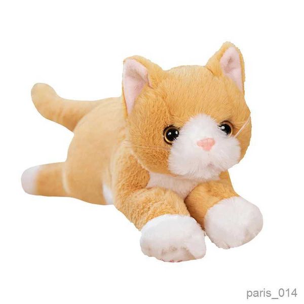 Animales de peluche de peluche Tipos Gato realista Juguete de peluche Gatitos de peluche suave Muñeca animal linda para niñas Niños Niños Peluches para regalo de cumpleaños de Navidad R231026