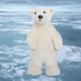 Animaux en peluche en peluche debout debout oso ours polaire en peluche jouet mignon animal en peluche en peluche