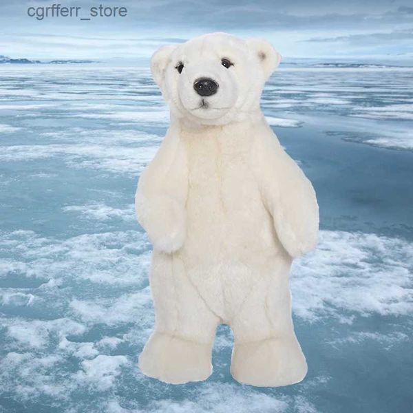 Animaux en peluche en peluche debout debout oso ours polaire en peluche jouet mignon animal remplissage polaire ours enfants décoration de poupée de poupée
