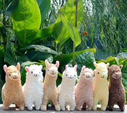 Gevulde pluche dieren Mooie 23 cm Witte Alpaca Lama Speelgoedpop Dierenpoppen Japanse Schapen Zachte Alpacasso Voor Kinderen Verjaardag Christm Dhjec