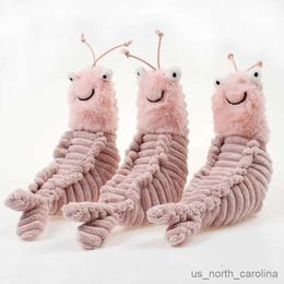 Animaux en peluche mante crevettes en peluche poupées dessin animé animaux en peluche jouets mignons crevettes bébé sommeil confort chambre décor jouets cadeau pour les filles R231110