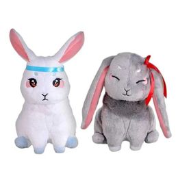 Animaux en peluche en peluche mo dao zu shi en peluche jouet peluche kawaii mo dao zu shi lapin animal en peluche wei wu xian lan wang ji peluche toys cadeaux d'anniversaire q240521