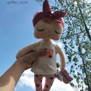 Animaux en peluche en peluche Nouveau 42 cm authentique original Angela Metoo Fruit Rabbit Doll Animal Baby Kids Toys for Girls Birthday Christmas Gift240327