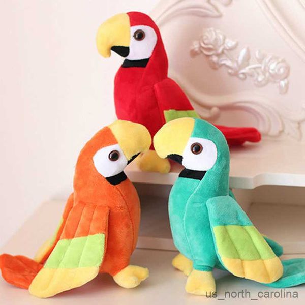 Animales de peluche rellenos NUEVO Llegada 20/25/30/35cm Lindo loro Juguete Muñeca relleno Bájaro Niños para niños Regalo de cumpleaños Regalo para el hogar R230811