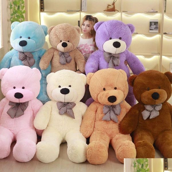 Animaux en peluche en peluche Nouvelle arrivée 60-200 cm NT non farci vide en peluche ours en peluche jouet en peau pour enfants ami cadeau 7 couleurs livraison directe T Dhyen