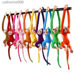 Gevulde Pluche Dieren Nieuwe Kleur Lange Arm Aap Pluche Gevulde Pop Kinderen Schattige Dieren Knuffels Creatief Gordijn Pop Hangende Aap Decoratieve GeschenkenL231027