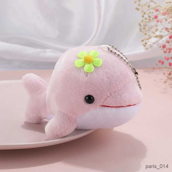 Animaux en peluche en peluche, nouveau jouet en peluche, dauphin mignon, petit pendentif, porte-clés, sac, accessoires de décoration, poupée, cadeau pour enfants, garçon et fille, 13x9x7cm