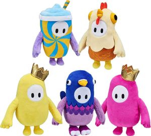 Animaux en peluche en peluche New Jelly Bean Ultimate Knockdown Plux Toy Cartoon Game Dol Decoration Room Sofa Childrens Birthday Series Gifts D240520