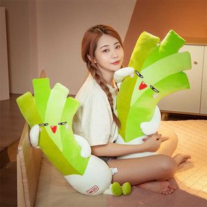 Gevulde Pluche Dieren Nieuwe Kawaii Creatieve Cartoon 75-95 CM Prei Knuffel Kussen Zachte Sofa Decoratie Kussen Kinderen Leuke Speelgoed Kantoor Slaperig Kussen HKD230706