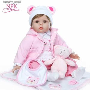 Animales de peluche rellenos NPK 55 cm nuevo diseño Juguetes para bebés Muñecas Reborn Bebés Muñeca de silicona suave Reborn El mejor regalo para niños de moda Cumpleaños Playmate L240322