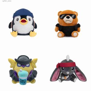 Animaux en peluche en peluche Original Valorant TactiBear Tactibunny Penguin Adan Penguin Wing Hand Plush Doll Toy jeu périphérique Décoration PLUSH240327