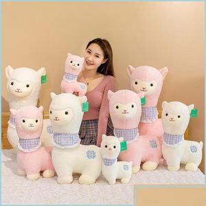 Animaux en peluche en peluche P Mignon Alpaga Poupée Petite Laine Jouet Oreiller Cadeau d'anniversaire pour enfants Jouets En Gros Drop Livraison 2022 Cadeaux Dhgzw