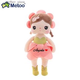 Animaux en peluche en peluche personnalisés 2022 New Metoo Rabbit Fairy Angela Doll Planched Toys for Children Birthday Christmas Gift240327