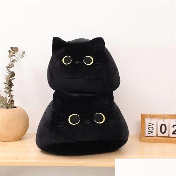 Animales de peluche de peluche Muñecas de peluche P Kawaii Gato negro Aproximadamente 8 cm Almohada Muñeca Juguetes Lindos regalos de alta calidad para niños Niñas Amigos Decorar Niños D Dhun6 240314