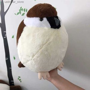 Animales peluche peluche peluche juguetes de gorrión de animales de peluche de peluche juguetes peluches de peluche pájaros suaves y suaves con nido niña para niños regalo de cumpleaños l47