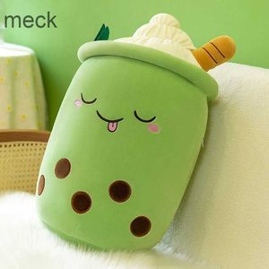 Animales de peluche de peluche Taza de té de burbujas de la vida real Peluches para bebé Dibujos animados Boba Muñeco de peluche Juguete de fruta de peluche gigante Almohada de té de leche Knuffels de fresa