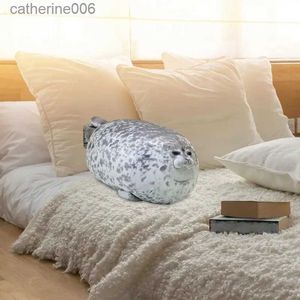 Gevulde pluche dieren Realistisch Ocean Seal-knuffel Wit Phocidae Grijs Zacht waterachtig knuffeldier Pop Slaapkussen Kinderverjaardagscadeau 30/40 cm 231228