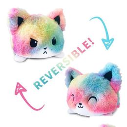 Gevulde Pluche Dieren S Kat Gato Kids Plushie Doll Dubbel Gezicht Conversie Actie Speelgoed Dd Drop Levering Geschenken Dhwms