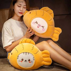 En peluche animaux de simulation dessin animé poisson peluche toys oreiller japonais en peluche molle douce poupée charmon canapé coussin enfants enfants cadeaux l47