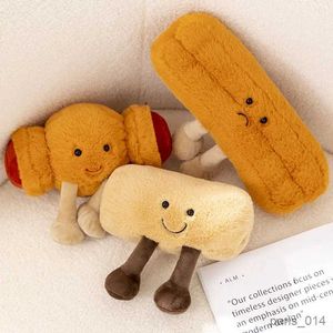 Relleno de peluche animales simulación tierno desayuno muñeca juguete fruta relleno mullido comida peluche galleta pan palo decoración del partido regalos para niños R231026