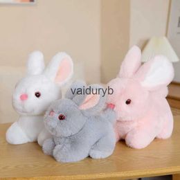 Animaux en peluche en peluche, jouet de lapin pelucheux, poupée de lapin réaliste, pendentif animal doux, porte-clés, cadeau d'anniversaire pour enfants, enfantsvaiduryb