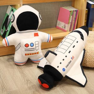 Gevulde Pluche Dieren Simulatie Ruimte Serie Knuffels Astronaut Ruimtevaarder Raket Ruimtevaartuig Gevulde Pluche Pop Sofa Kussen Jongens Kids Verjaardagscadeaus 230617